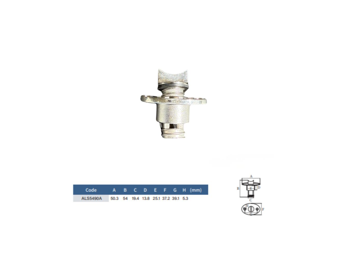 TAPON DE ACERO INOXIDABLE CON DOBLE TRABA