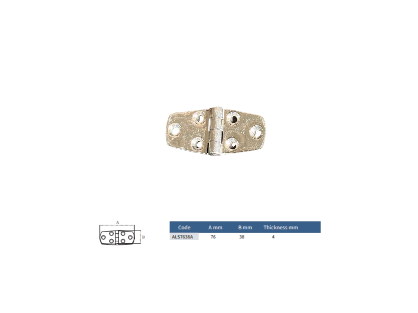 76*38 - ACERO INOXIDABLE (A)