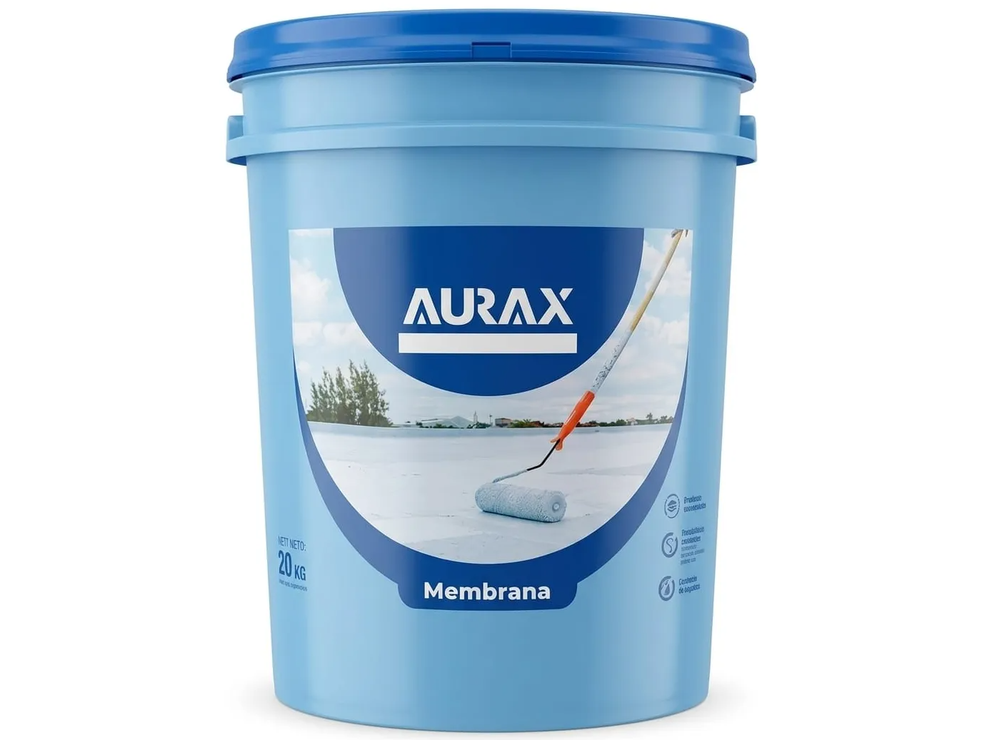 MEMBRANA LIQUIDA AURAX - ELASTOMERICA - BLANCA Y TEJA (ROJA)