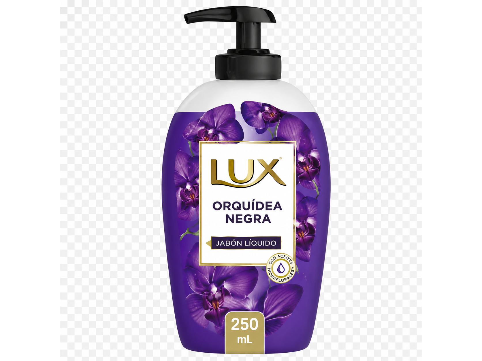 Jabón Líquido Lux Orquidea Negra con Dosificador para manos 250 mL