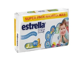 Pañales Estrella SuP Pac J 50u