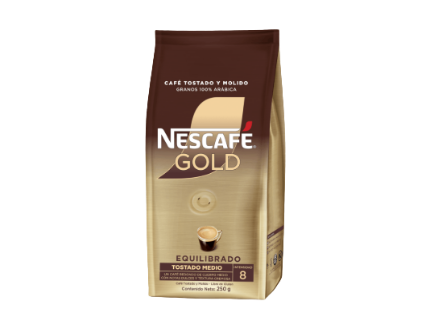 Nescafe Gold Equilibrado Tostado y Molido 250gr