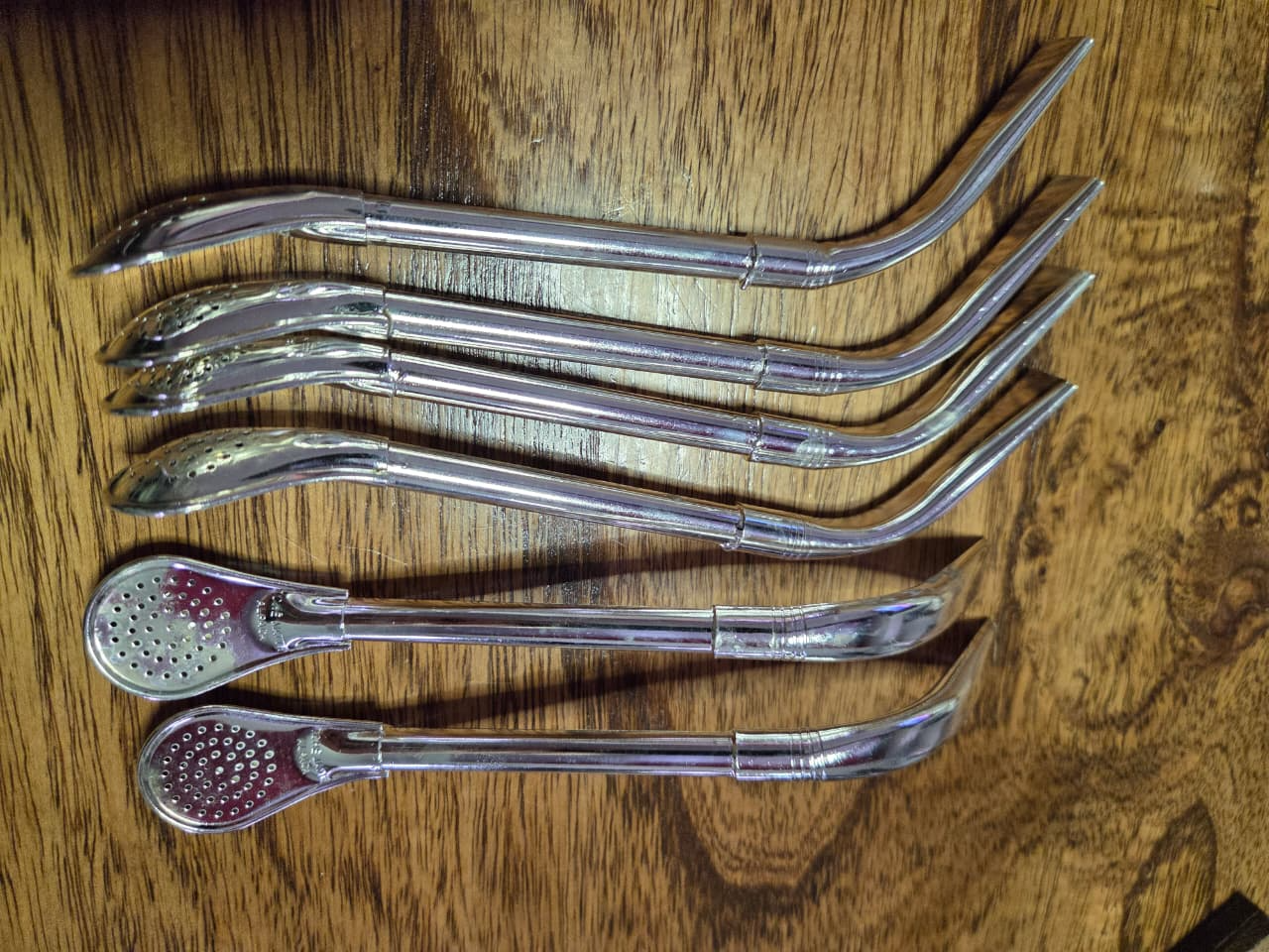 Bombilla Pico Loro de Alpaca en Baño de Plata Chemate