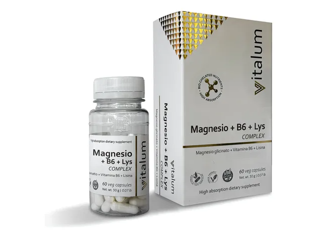 Magnesio + B6 + Lisina Vitalum x 60cap