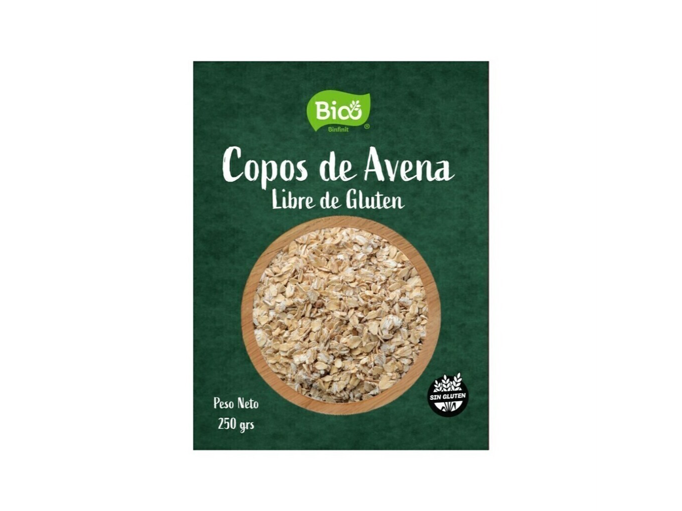 Copos de Avena SIN TACC x 250gr Binfinit