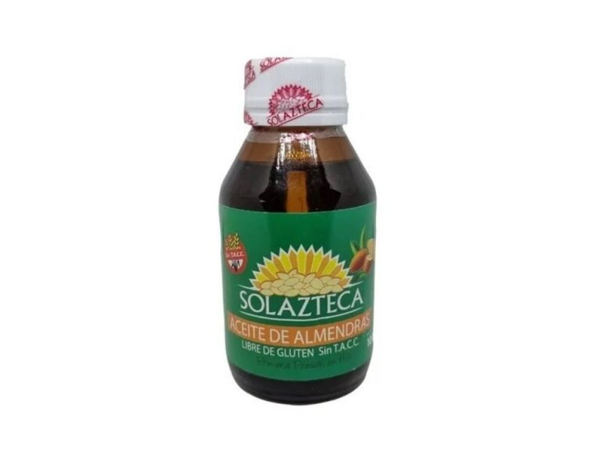 Aceite de ALMENDRAS Sin Gluten SOLAZTECA 100 ml