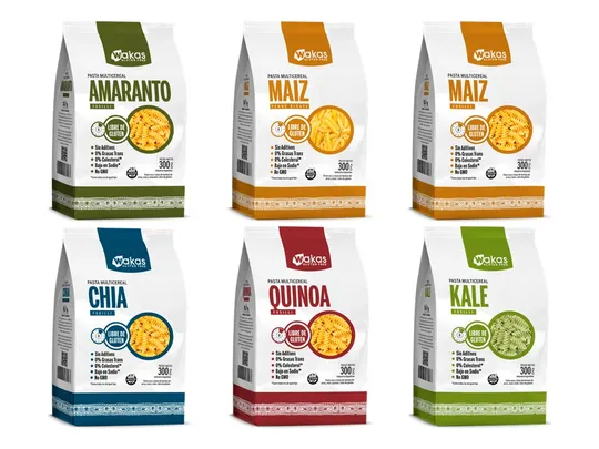 Fideos Wakas x 300gr Envase plastico