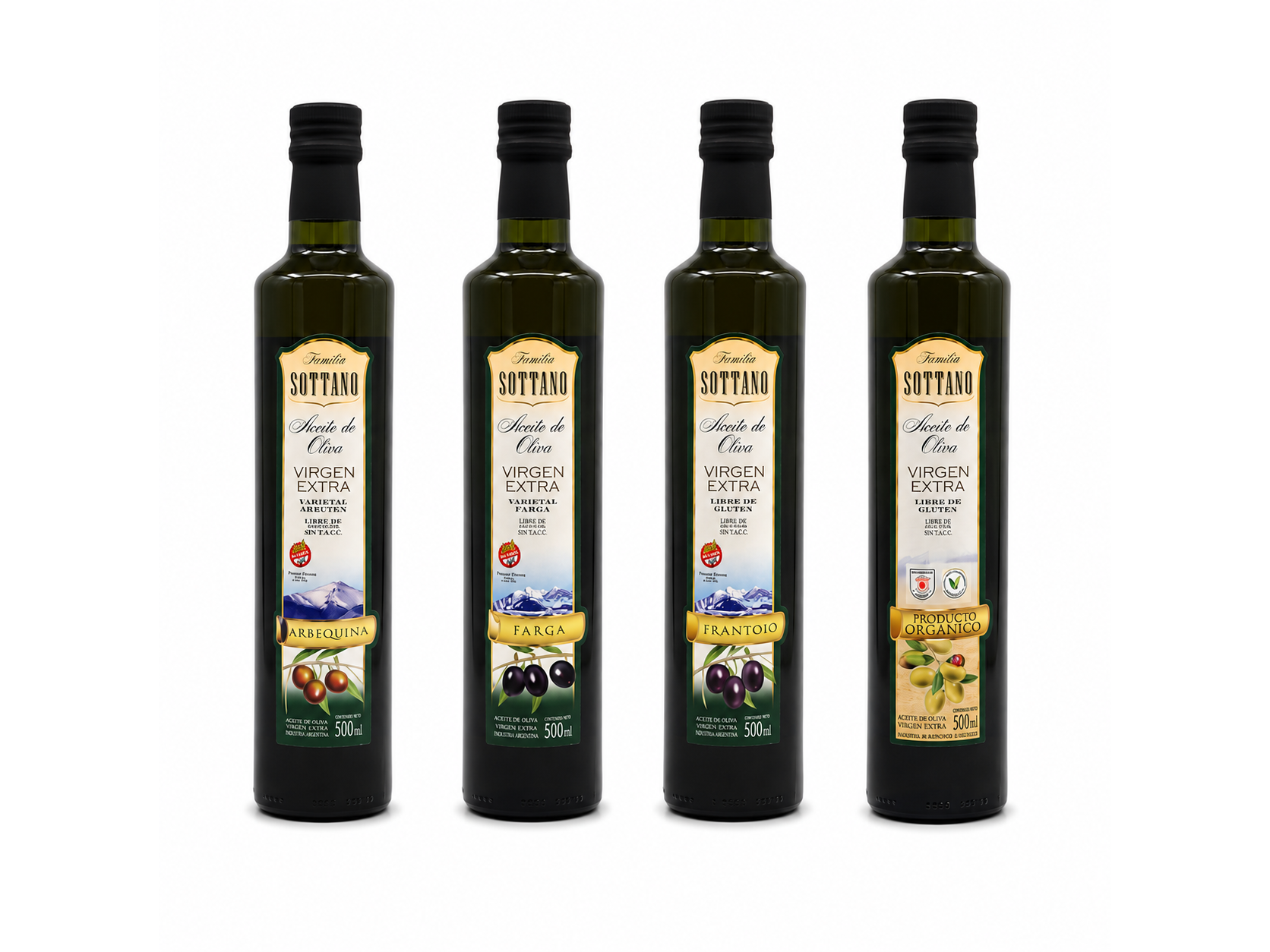Aceite de Oliva FAMILIA SOTTANO x 500ml (Envase Vidrio)