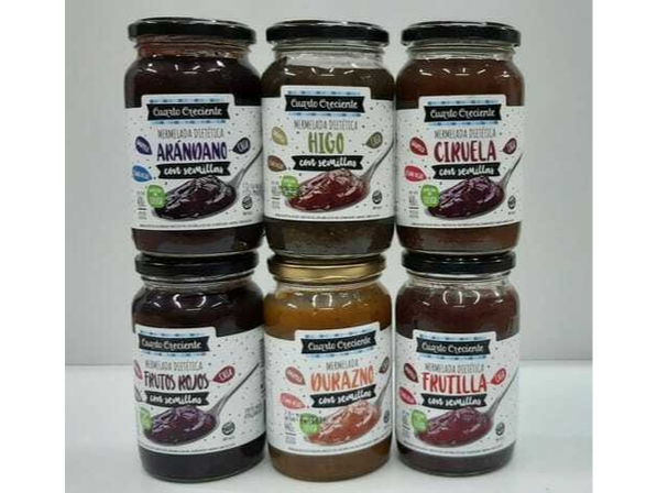 Mermelada Con Semillas y Stevia Cuarto Creciente x 400gr