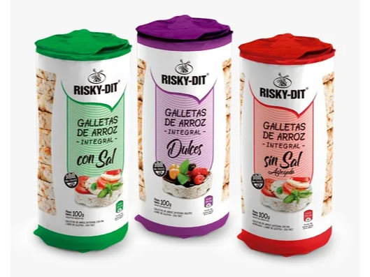 Discos de arroz Risky Dit x 100gr