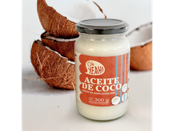 Aceite de Coco Virgen Organico x 300gr envase VIDRIO