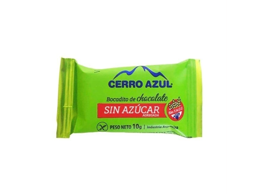 Chocolate Cerro Azul sin azucar