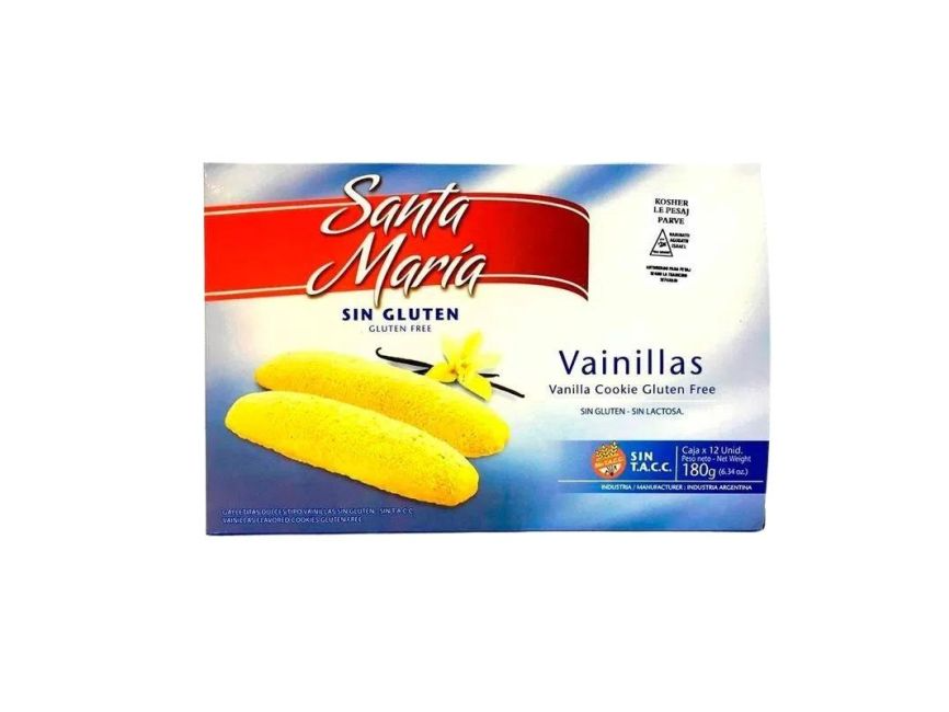 Vainilla Sin Gluten Santa Maria 12un.