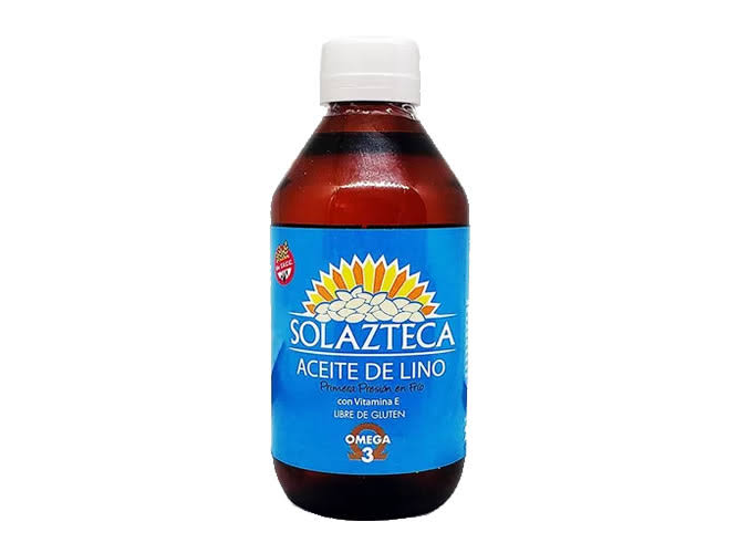 Aceite de LINO + VITAMINA E Sin Gluten SOLAZTECA 150 ml