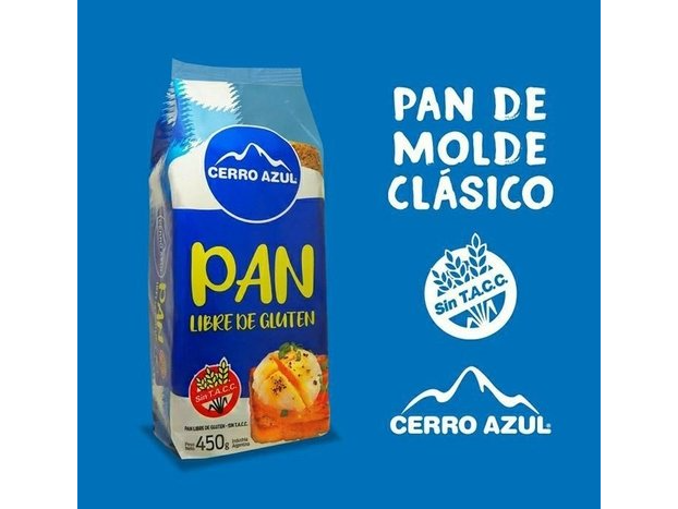 Pan de molde Cerro Azul x 450gr