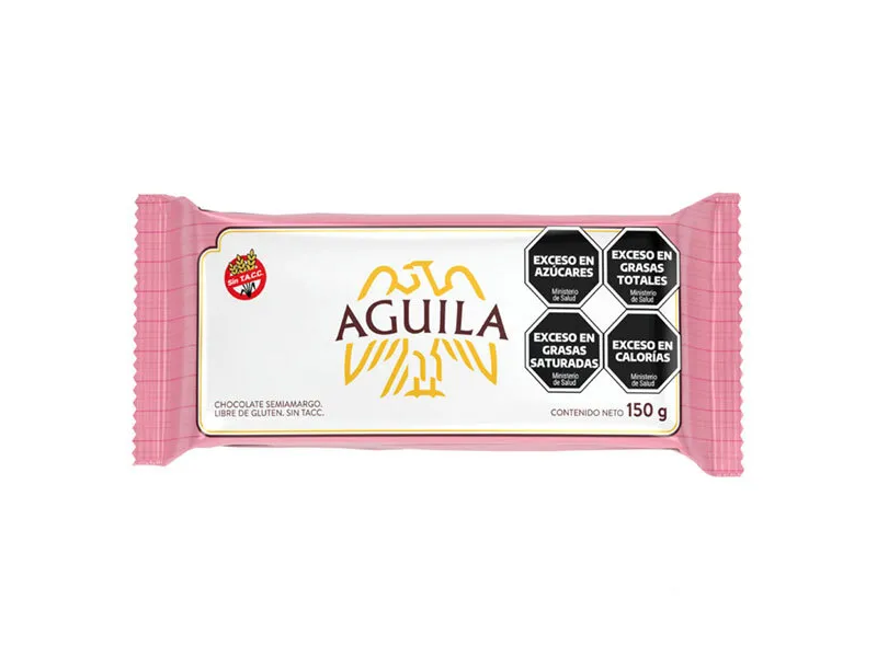 Barra de chocolate Aguila Semiamargo x 150gr