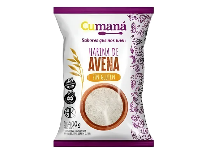Harina de Avena Sin Gluten Cumana x 400 gr