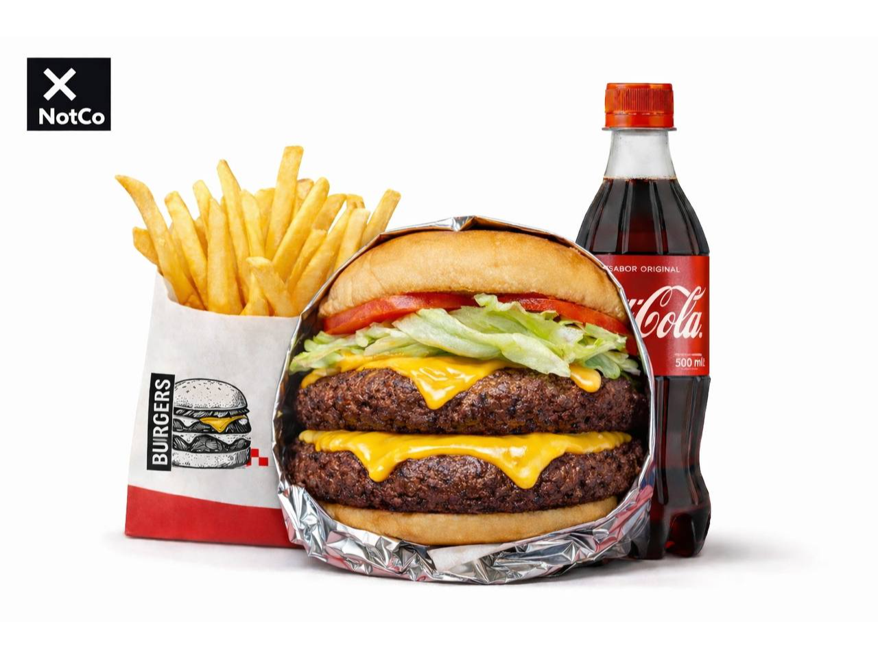 Cualquier Burger VEGGIE + Papas + Gaseosa