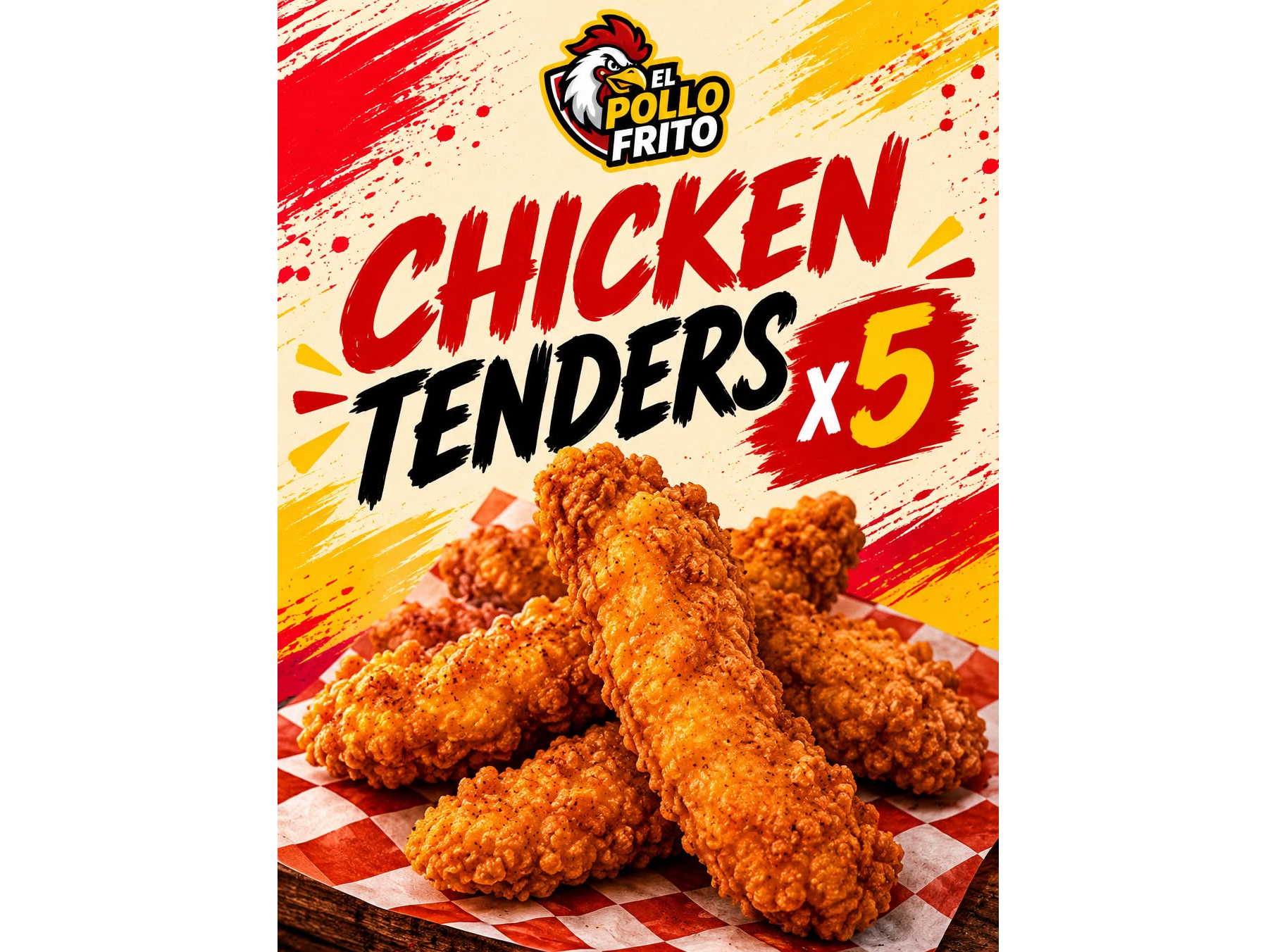 Porcion de Chicken Tenders x5