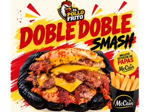Doble Doble Smash de El Pollo Frito Santa Fe