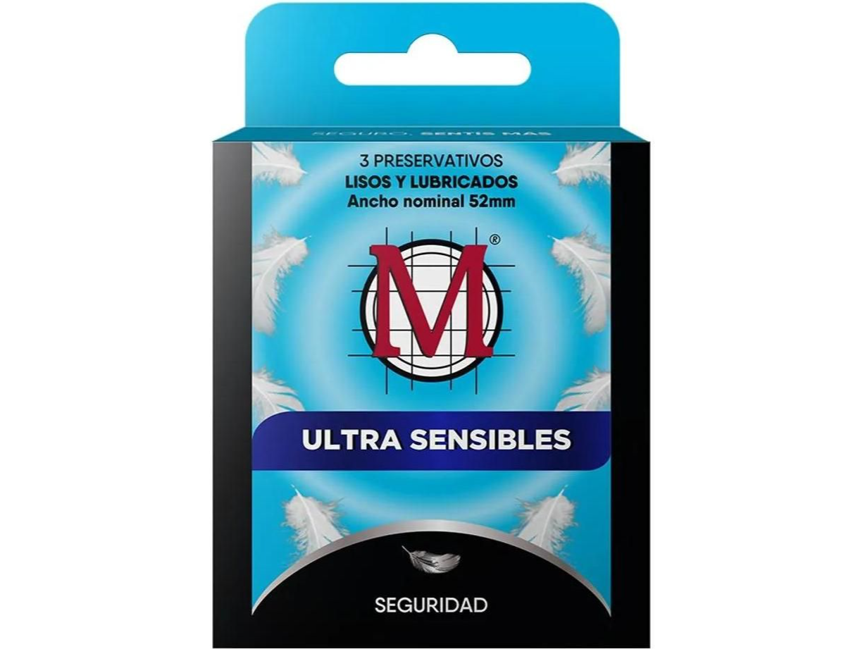 Preservativos M Ultra Sensible 3 Unidades
