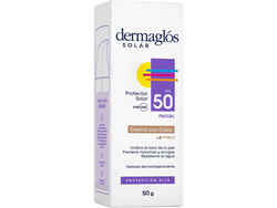 Protector Solar Dermaglós Facial FPS50 Tono 2 Crema 50 g