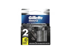 Repuesto Gillette Mach3 Carbono 2 Un