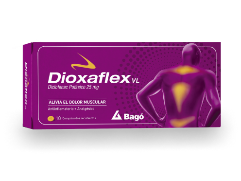 DIOXAFLEX VL 25 MG CPR X 10