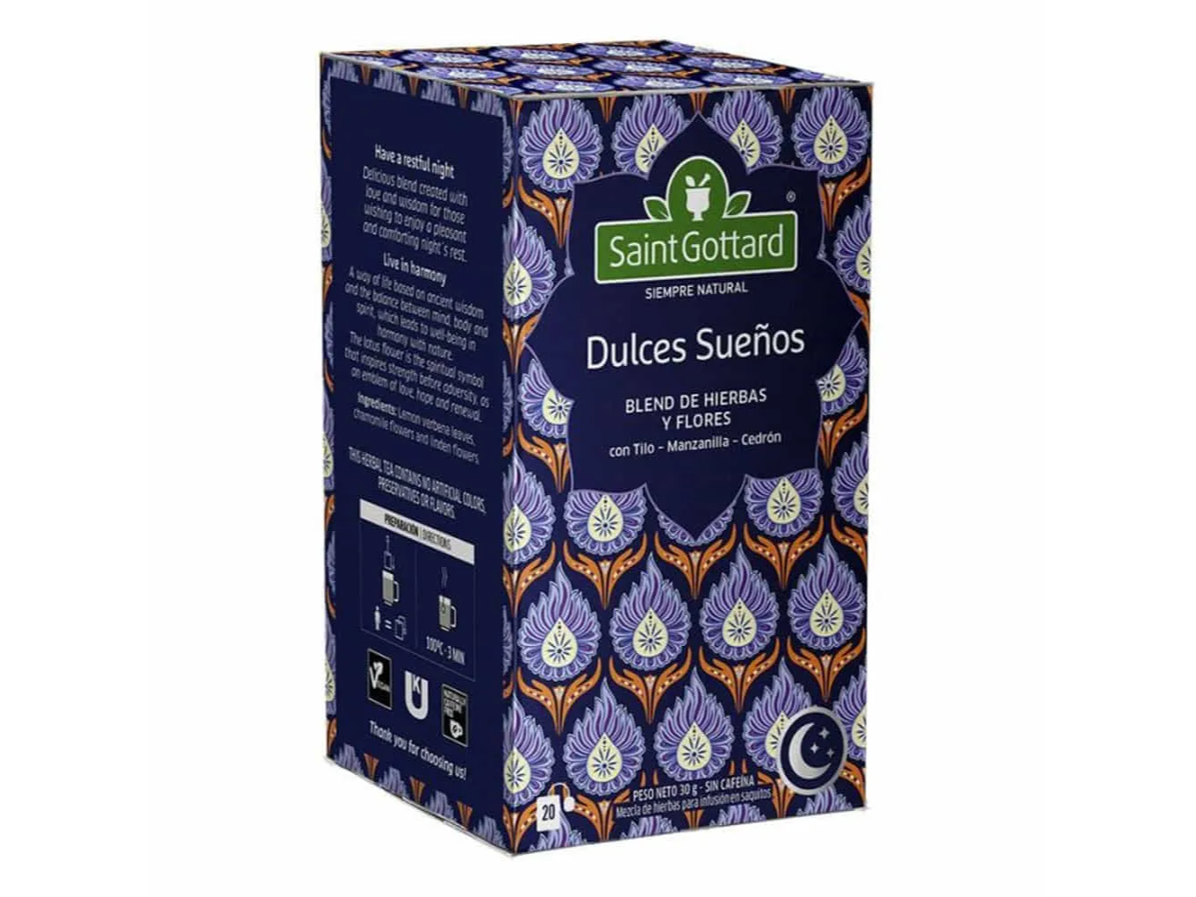 Té Saint Gottard En Saquitos Dulces Sueños 20 Un