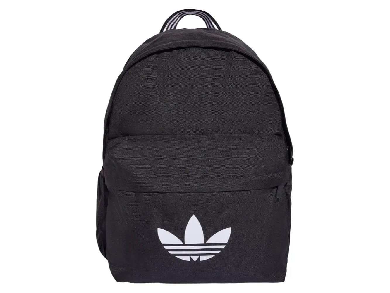 Mochila Adidas negra con logo blanco.