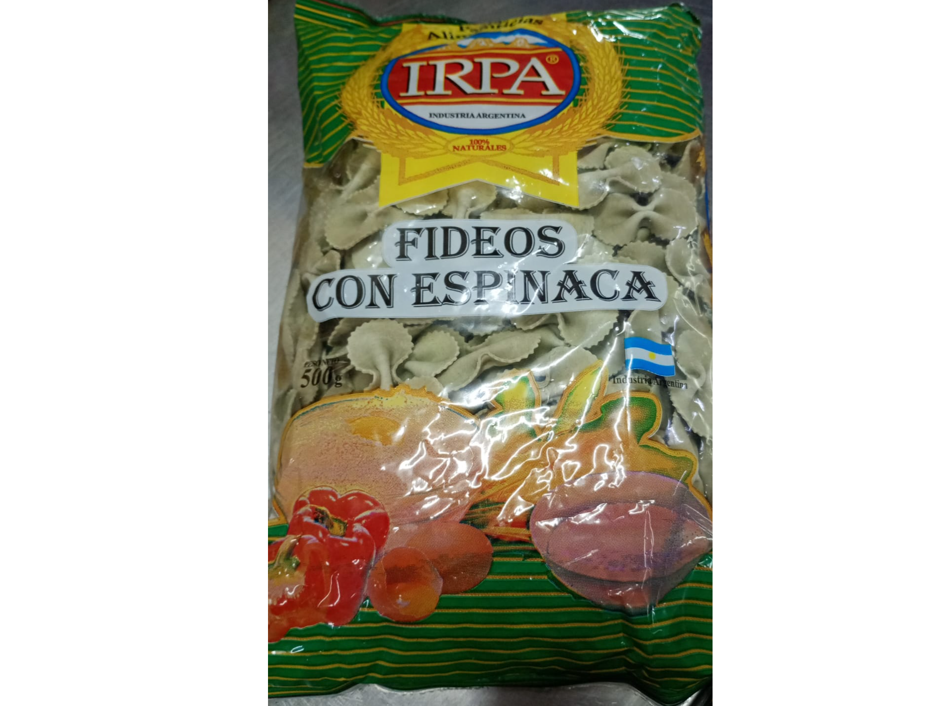 FIDEOS IRPA MOÑO ESPINACA