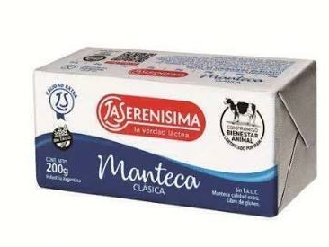 MANTECA LA SERENISIMA X 200gr