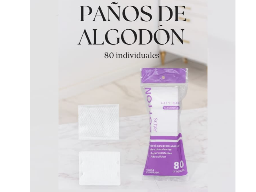 PAÑOS DE ALGODON X 80 UNIDADES