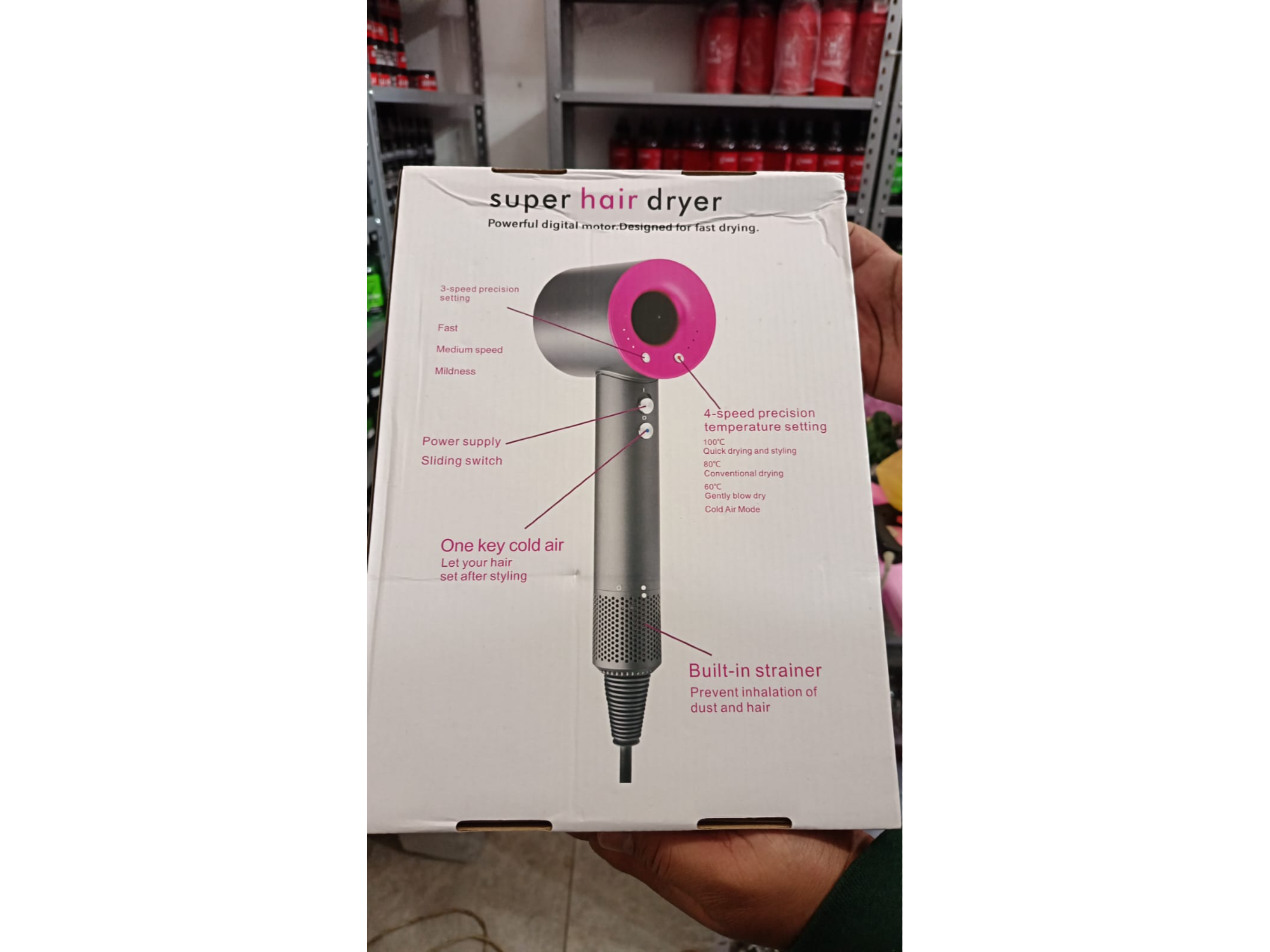 SECADORA PROFESIONAL 2000 W 5 EN 1