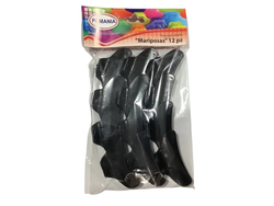 BROCHES MARIPOSA DE 12 PZS