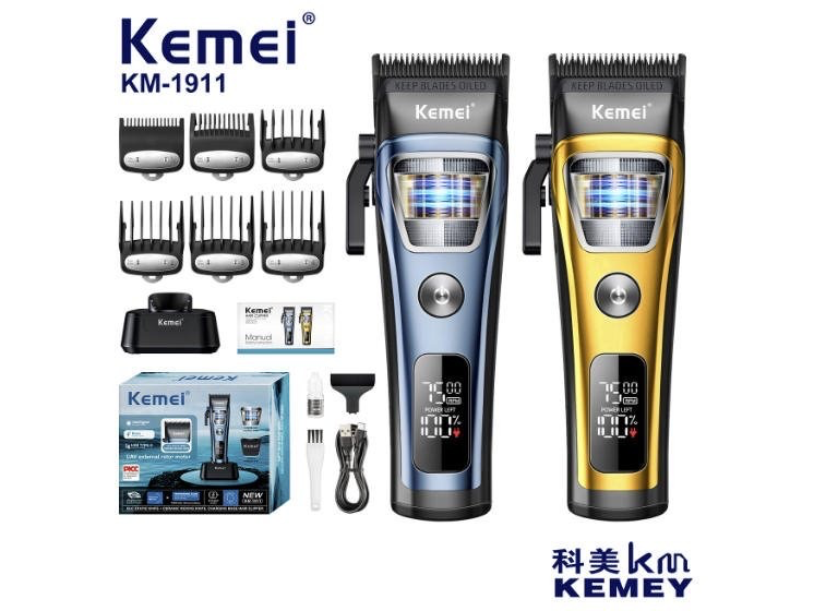 MAQUINA DE CORTE KEMEI BARBER KM-1911 7200PRM AZUL