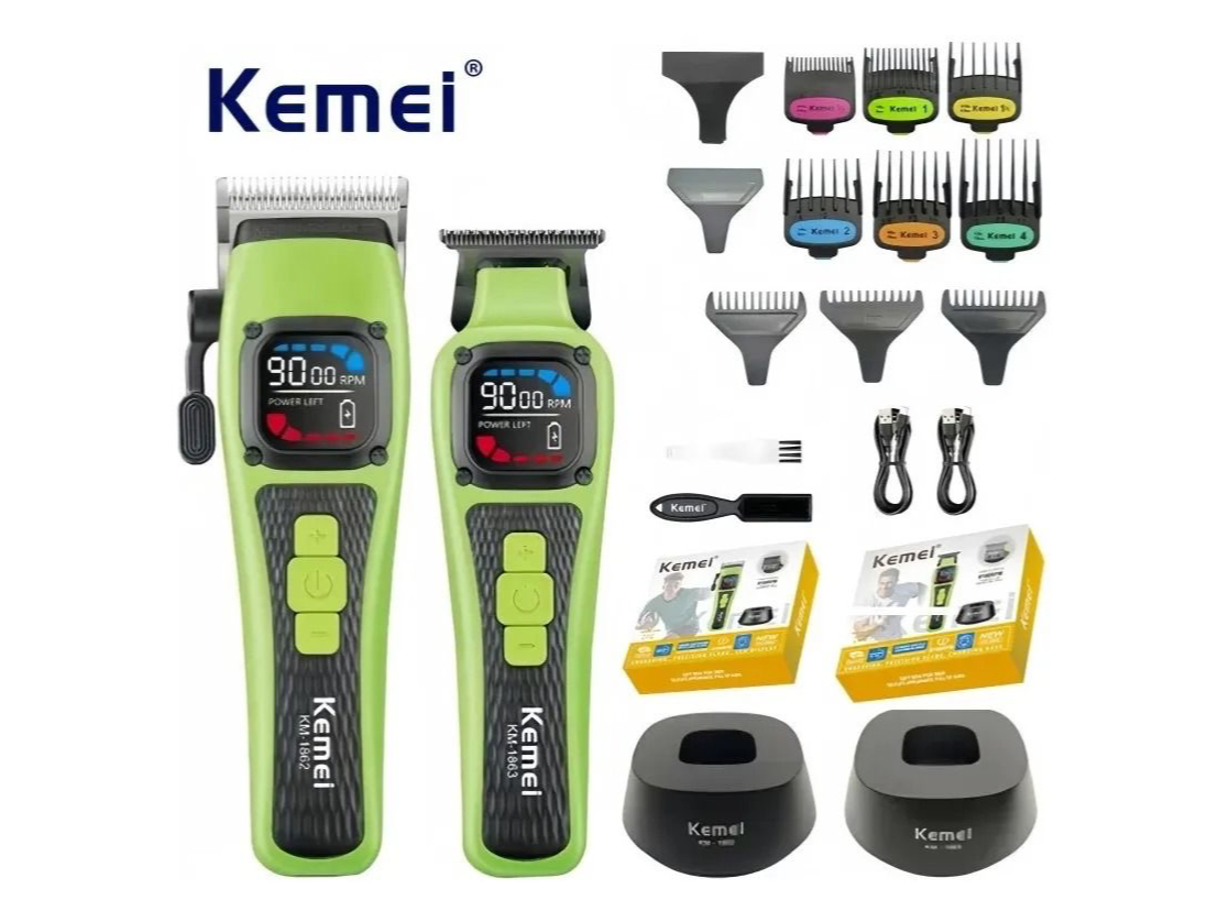 COMBO KEMEI TRIMMER   KM-1863  + CLIPPER  KM-1862