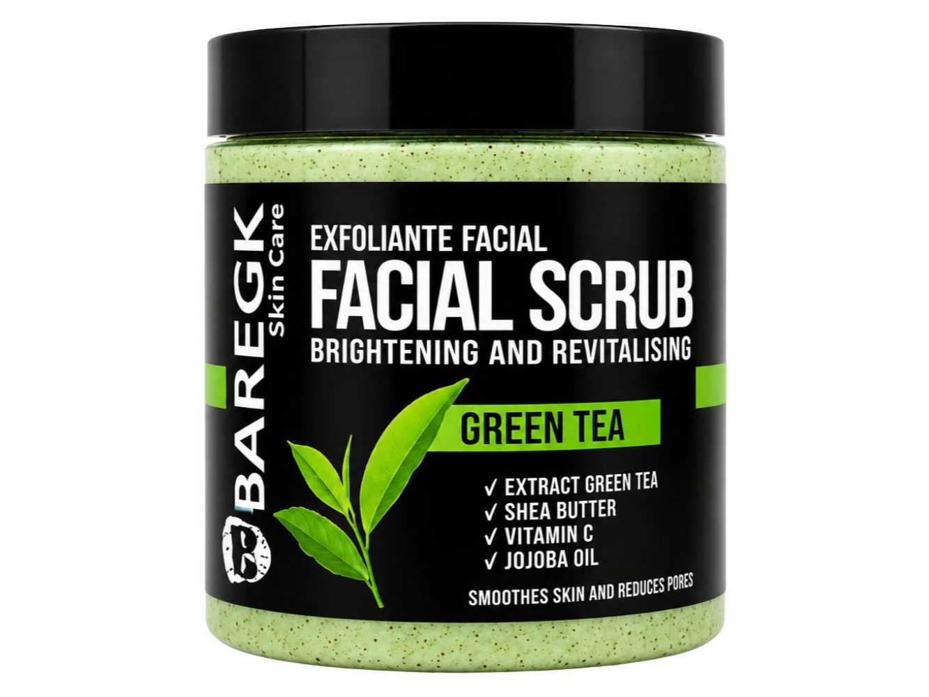 EXFOLIANTE FACIAL BAREGK  SCRUB GREEN TEA 500 GRS
