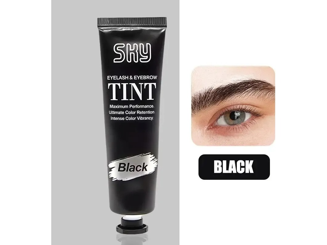 00071 TINTE PARA CEJA Y PESTAÑA NEGRO  2 EN 1 SKY 25 ML
