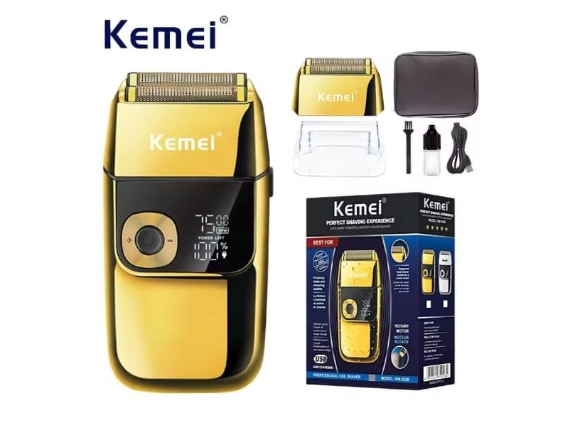 MAQUINA KEMEI SHAVER DORADA KM2028
