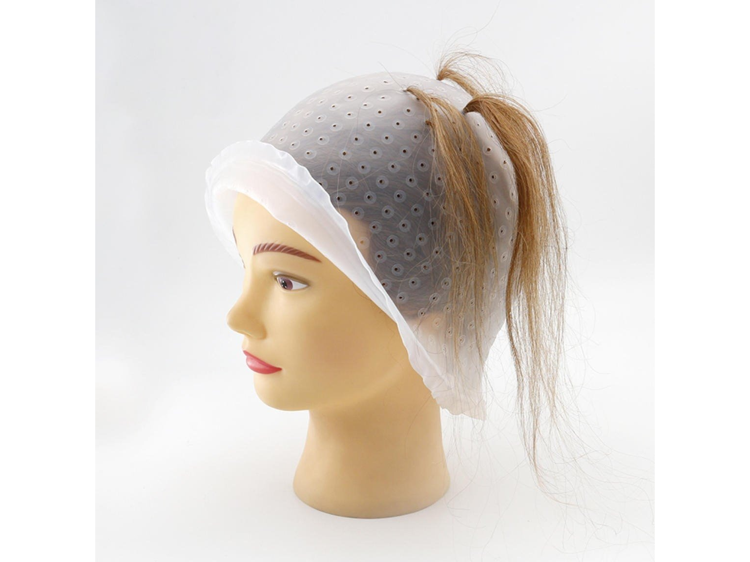 GORRO  PERFORADO DE SILICONA PARA TEÑIR