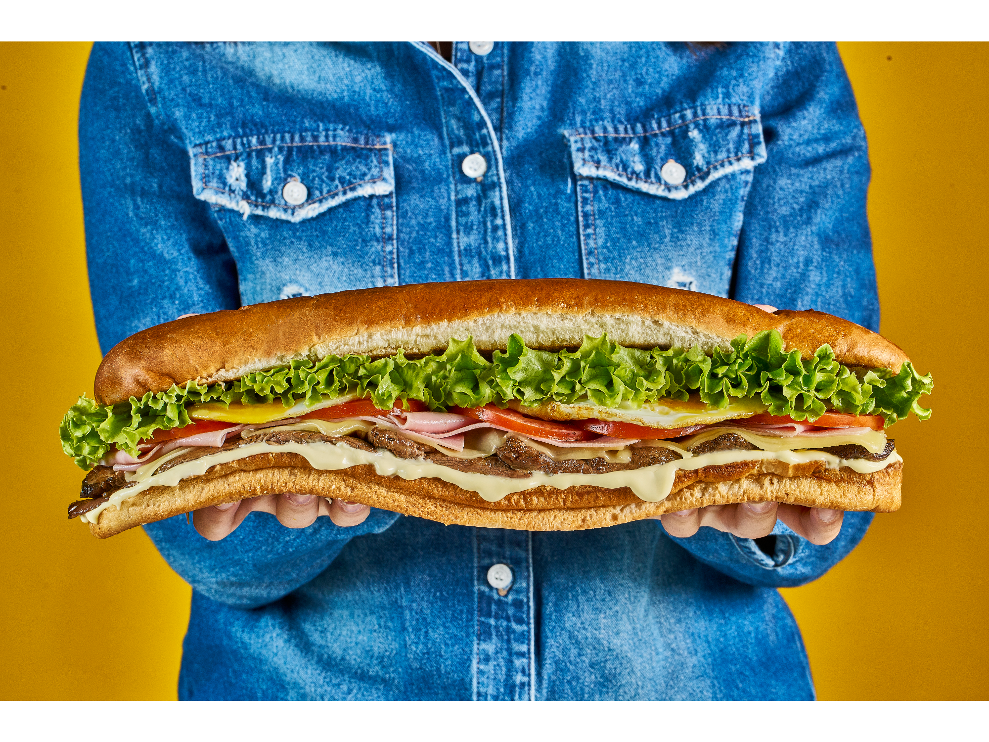 COMPARTIR!!! Super Lomito PANINO + Papas Fritas