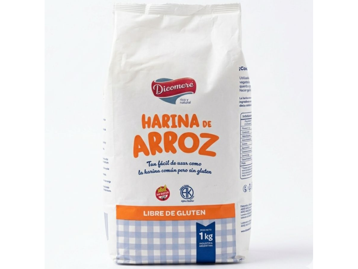 Harina de Arroz sin gluten Dicomere  1 kg