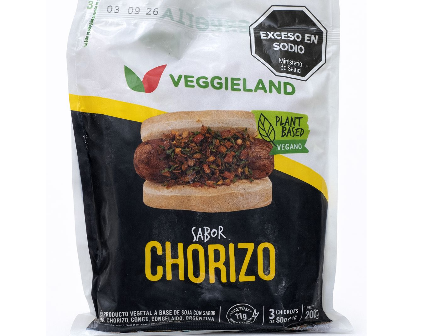 Chorizo vegano 3 u