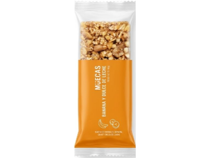 Barra de cereal con banana y dulce de leche  Muecas 45 gr