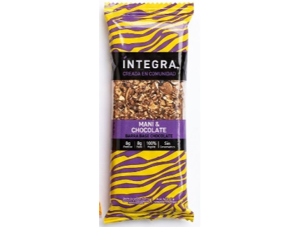 Barra con proteina de Mani y Chocolate  Integra 41 gr