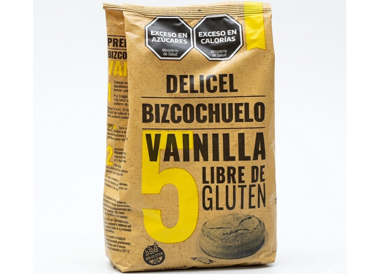 Bizcochuelo Vainilla sin gluten Delicel 500 gr