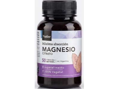 Citrato de Magnesio Natier 50 caps