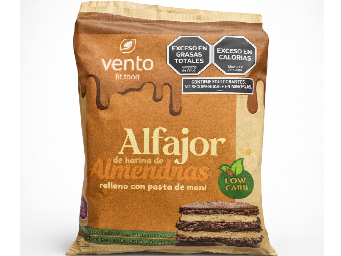 Alfajor con harina de almendras low carb Vento  53 gr