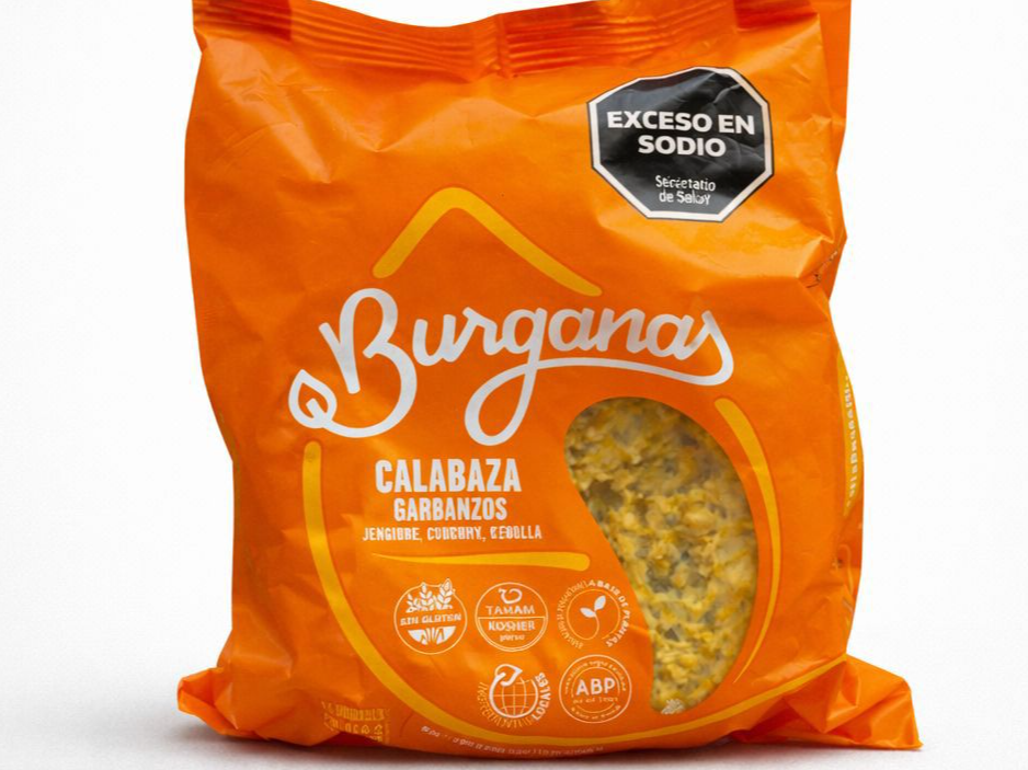 Burganas calabaza y garbanzos 4 u